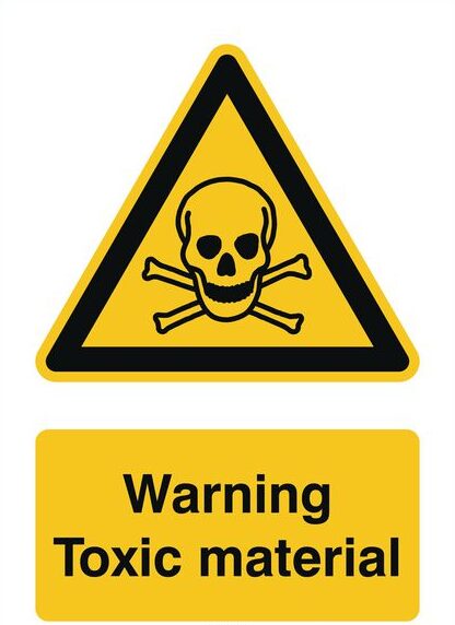 Warning: Toxic material